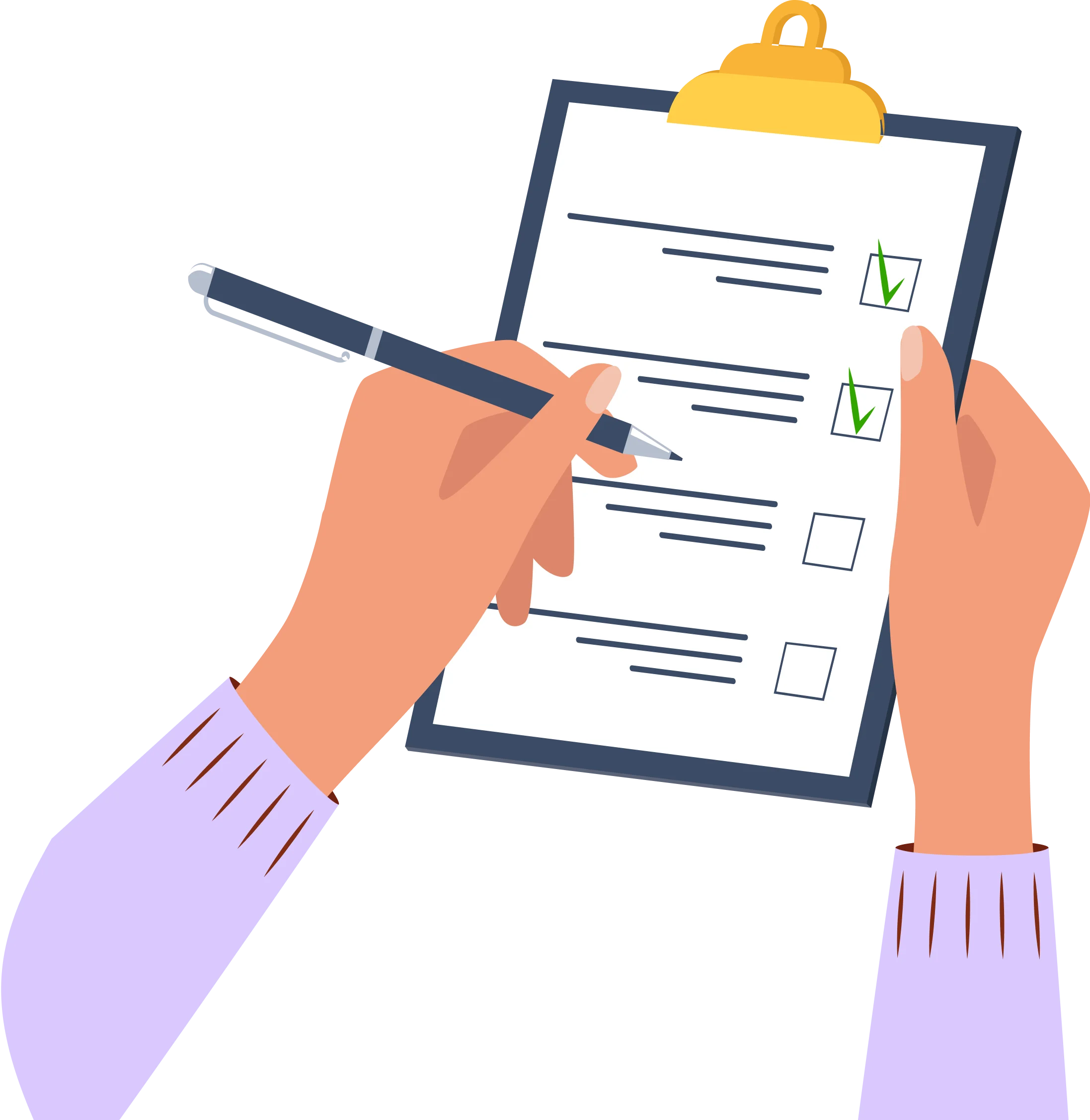 image of list with